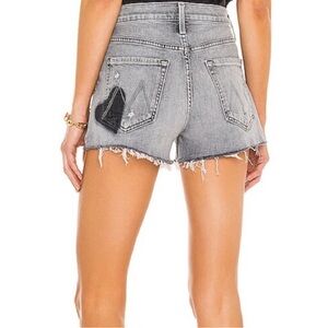 Mother Jean Shorts - The Tomcat Kick Fray in color “Shadows in the Grass”